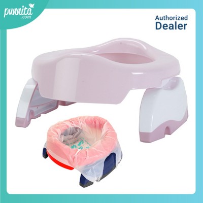  Potette plus กระโถน พกพาแบบ 2 in 1-  Pink